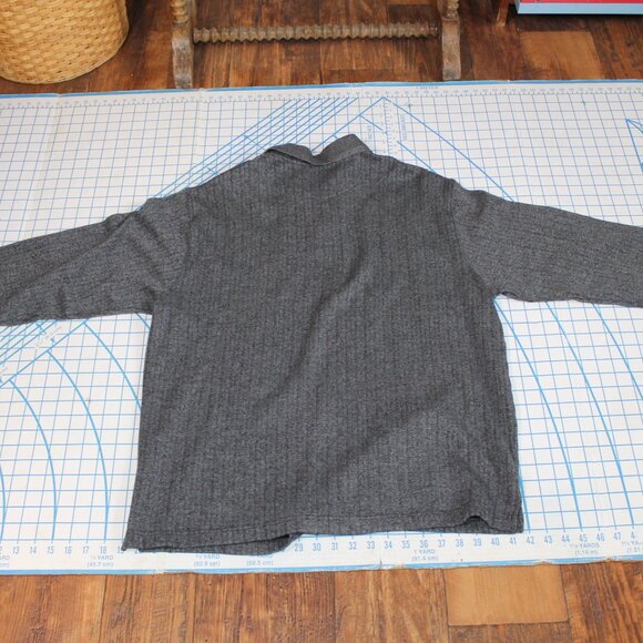Pierre Cardin Gray Cotton Long Sleeve Pullover 2 Button Jersey, XL - Picture 2 of 8